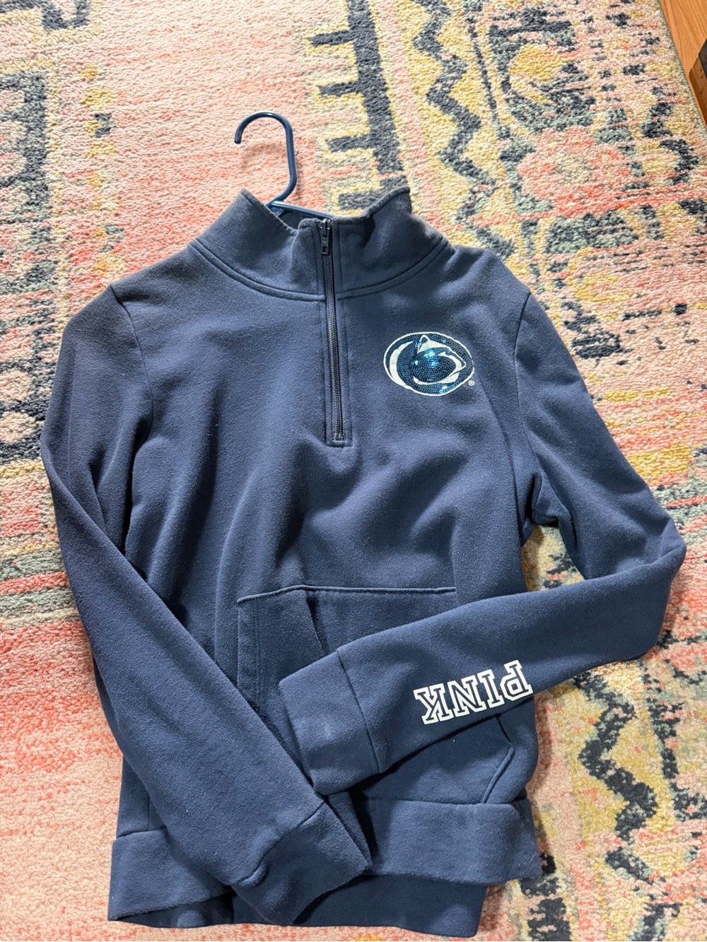 PINK pennstate 1/4 zip